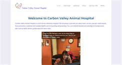 Desktop Screenshot of carbonvalleyanimalhospital.com