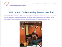 Tablet Screenshot of carbonvalleyanimalhospital.com